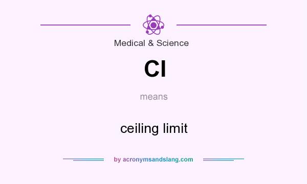 What does Cl mean? It stands for ceiling limit