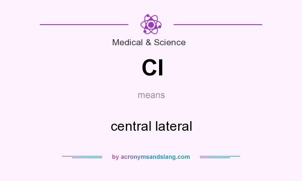 What does Cl mean? It stands for central lateral