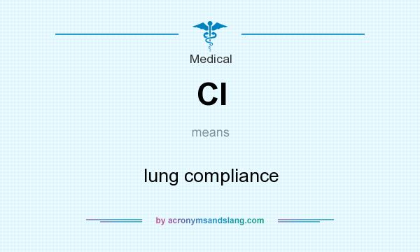 What does Cl mean? It stands for lung compliance