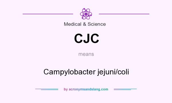 What does CJC mean? It stands for Campylobacter jejuni/coli