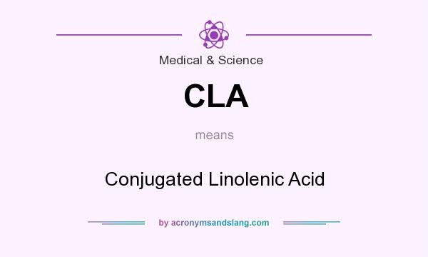 What does CLA mean? It stands for Conjugated Linolenic Acid
