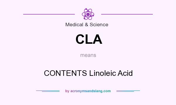 What does CLA mean? It stands for CONTENTS Linoleic Acid