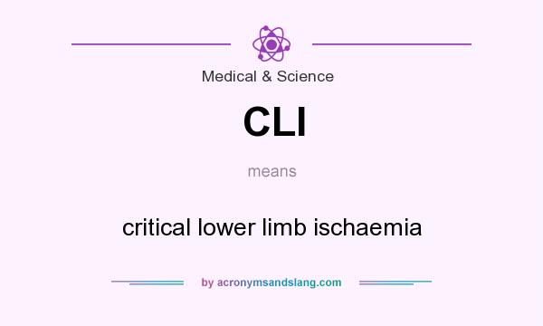 What does CLI mean? It stands for critical lower limb ischaemia