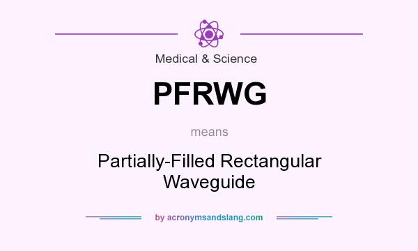 What does PFRWG mean? It stands for Partially-Filled Rectangular Waveguide