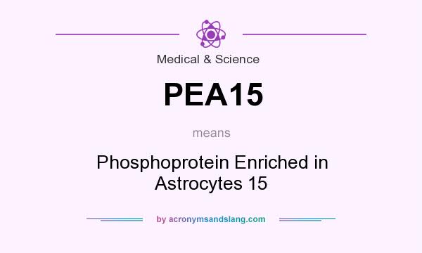 What does PEA15 mean? It stands for Phosphoprotein Enriched in Astrocytes 15