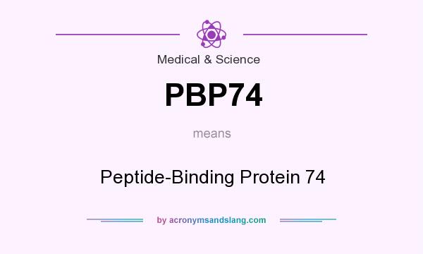 What does PBP74 mean? It stands for Peptide-Binding Protein 74