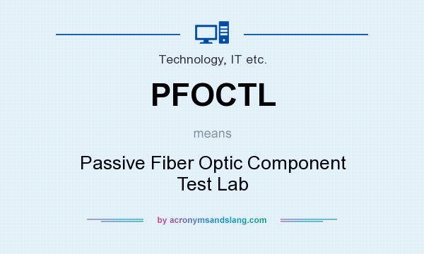 What does PFOCTL mean? It stands for Passive Fiber Optic Component Test Lab