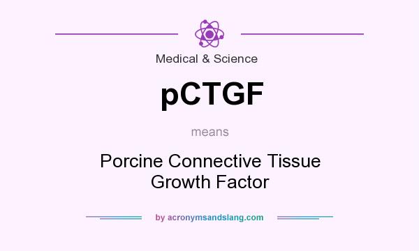 What does pCTGF mean? It stands for Porcine Connective Tissue Growth Factor
