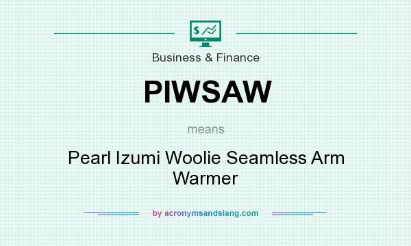 What does PIWSAW mean? It stands for Pearl Izumi Woolie Seamless Arm Warmer