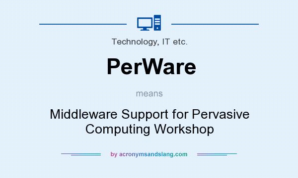 What does PerWare mean? It stands for Middleware Support for Pervasive Computing Workshop