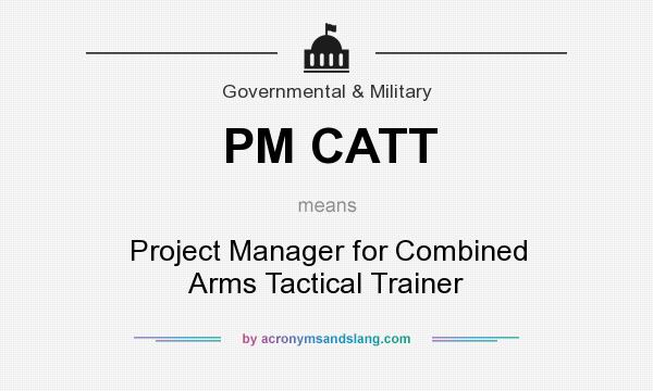 What does PM CATT mean? It stands for Project Manager for Combined Arms Tactical Trainer