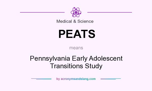 What does PEATS mean? It stands for Pennsylvania Early Adolescent Transitions Study
