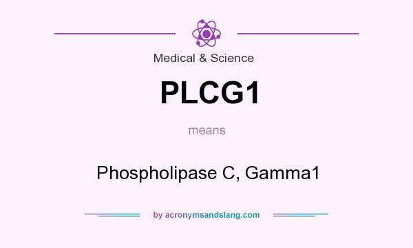 What does PLCG1 mean? It stands for Phospholipase C, Gamma1