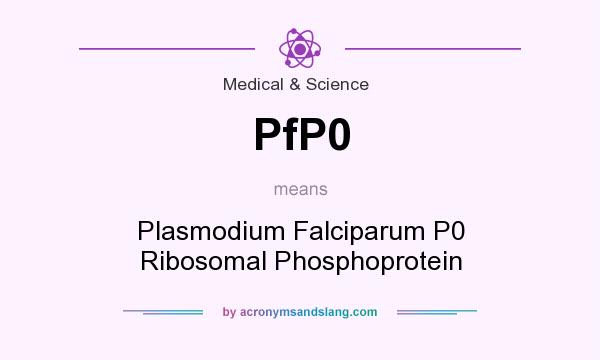 What does PfP0 mean? It stands for Plasmodium Falciparum P0 Ribosomal Phosphoprotein