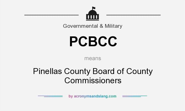 What does PCBCC mean? It stands for Pinellas County Board of County Commissioners
