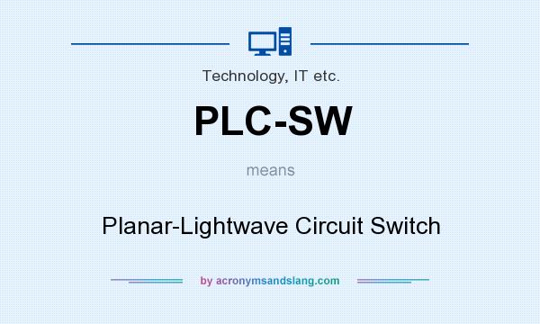What does PLC-SW mean? It stands for Planar-Lightwave Circuit Switch