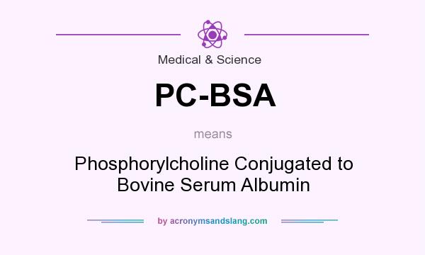 What does PC-BSA mean? It stands for Phosphorylcholine Conjugated to Bovine Serum Albumin