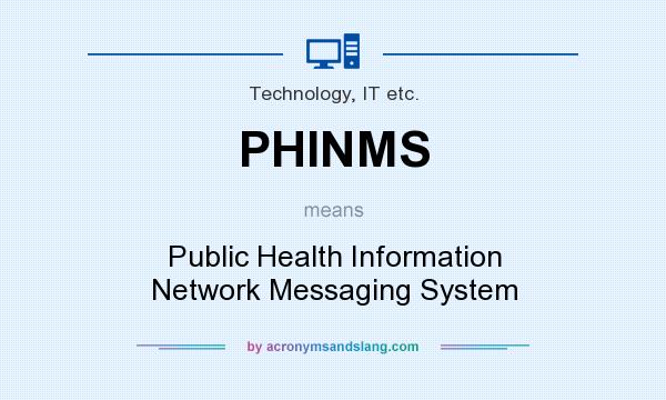What does PHINMS mean? It stands for Public Health Information Network Messaging System