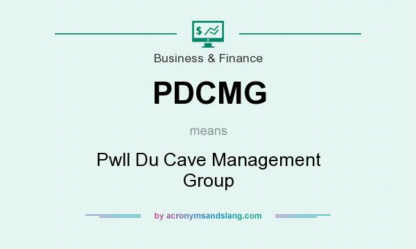 What does PDCMG mean? It stands for Pwll Du Cave Management Group