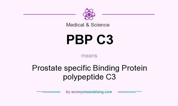 What does PBP C3 mean? It stands for Prostate specific Binding Protein polypeptide C3
