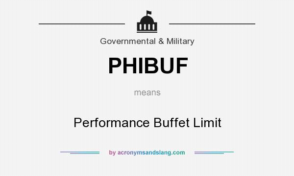 What does PHIBUF mean? It stands for Performance Buffet Limit