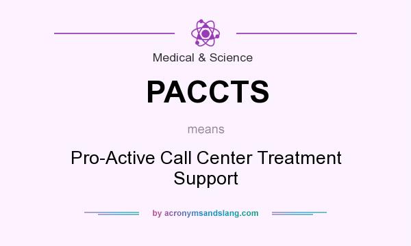 What does PACCTS mean? It stands for Pro-Active Call Center Treatment Support