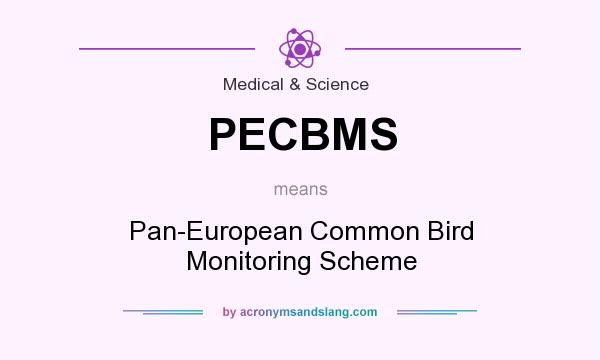 What does PECBMS mean? It stands for Pan-European Common Bird Monitoring Scheme