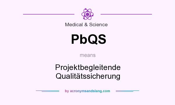 What does PbQS mean? It stands for Projektbegleitende Qualitätssicherung