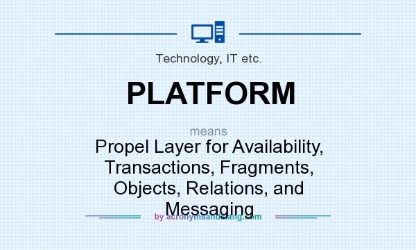 What does PLATFORM mean? It stands for Propel Layer for Availability, Transactions, Fragments, Objects, Relations, and Messaging