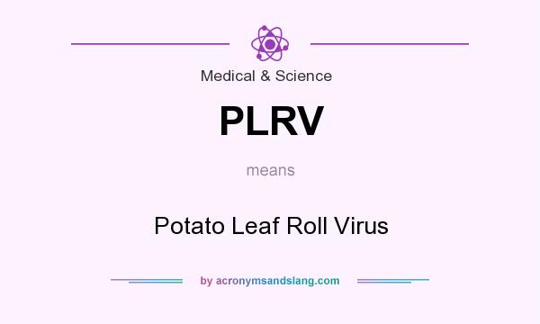 What does PLRV mean? It stands for Potato Leaf Roll Virus
