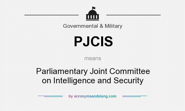 What does PJCIS mean? It stands for Parliamentary Joint Committee on Intelligence and Security