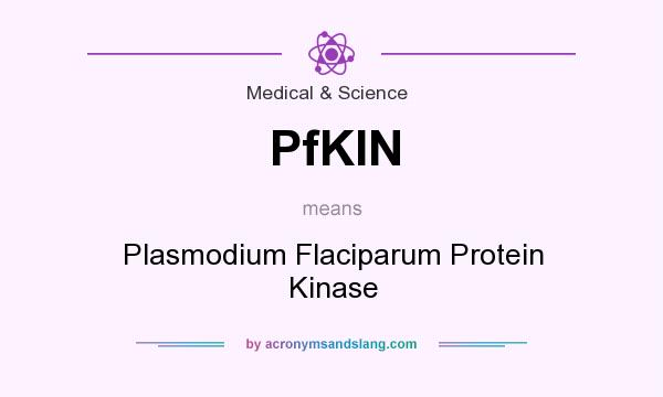 What does PfKIN mean? It stands for Plasmodium Flaciparum Protein Kinase