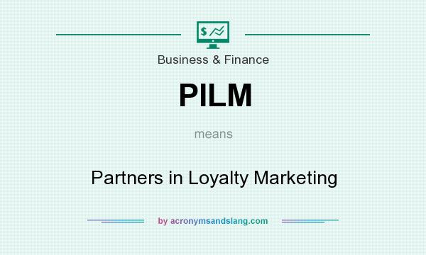 What does PILM mean? It stands for Partners in Loyalty Marketing