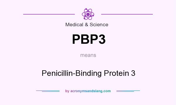 What does PBP3 mean? It stands for Penicillin-Binding Protein 3