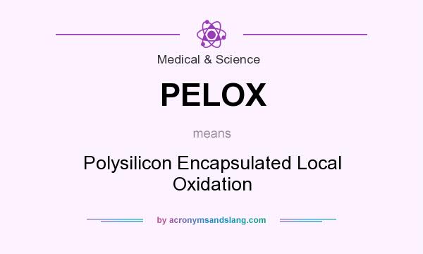 What does PELOX mean? It stands for Polysilicon Encapsulated Local Oxidation