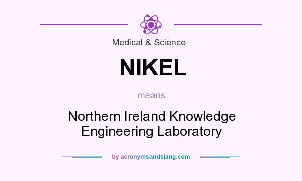 What does NIKEL mean? It stands for Northern Ireland Knowledge Engineering Laboratory