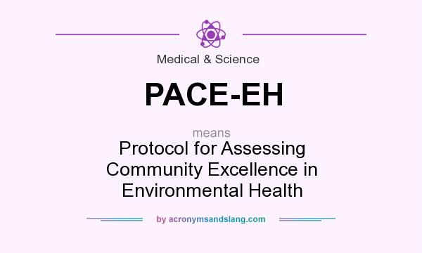 What does PACE-EH mean? It stands for Protocol for Assessing Community Excellence in Environmental Health