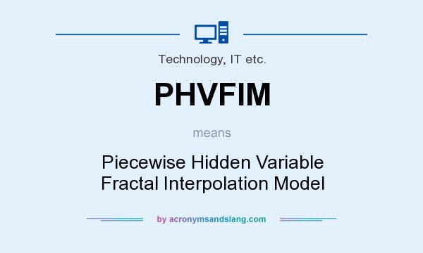What does PHVFIM mean? It stands for Piecewise Hidden Variable Fractal Interpolation Model