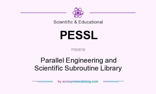 What does PESSL mean? It stands for Parallel Engineering and Scientific Subroutine Library