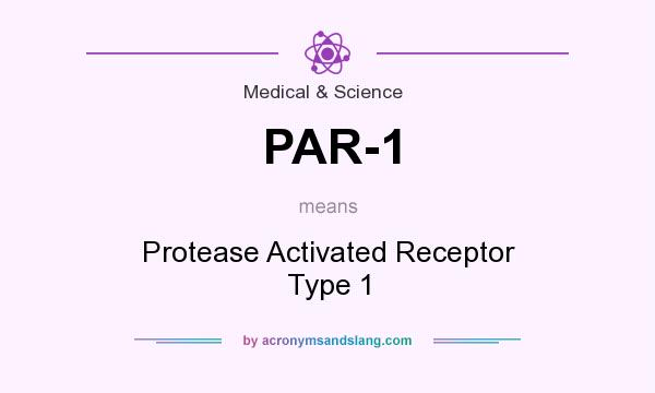 What does PAR-1 mean? It stands for Protease Activated Receptor Type 1