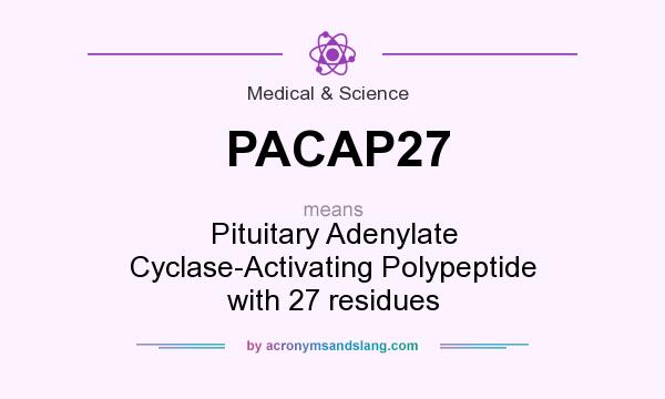 What does PACAP27 mean? It stands for Pituitary Adenylate Cyclase-Activating Polypeptide with 27 residues
