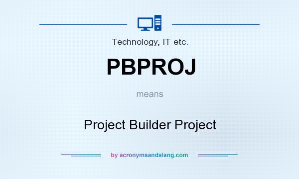 What does PBPROJ mean? It stands for Project Builder Project