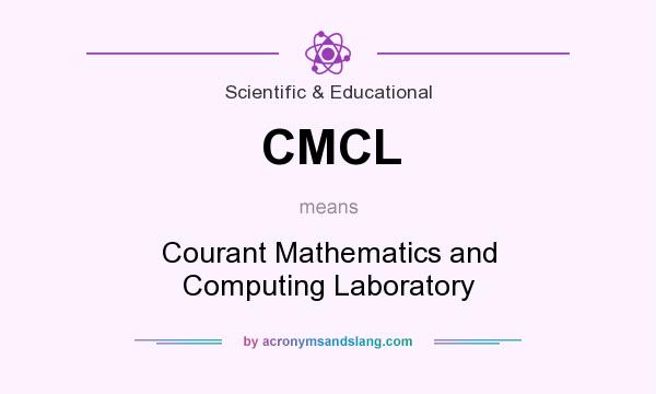 What does CMCL mean? It stands for Courant Mathematics and Computing Laboratory