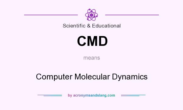 What does CMD mean? It stands for Computer Molecular Dynamics