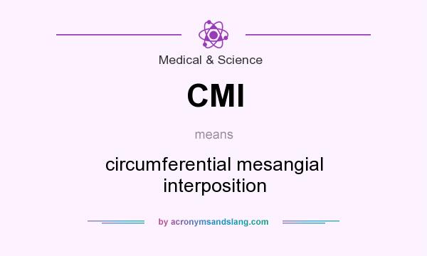 What does CMI mean? It stands for circumferential mesangial interposition