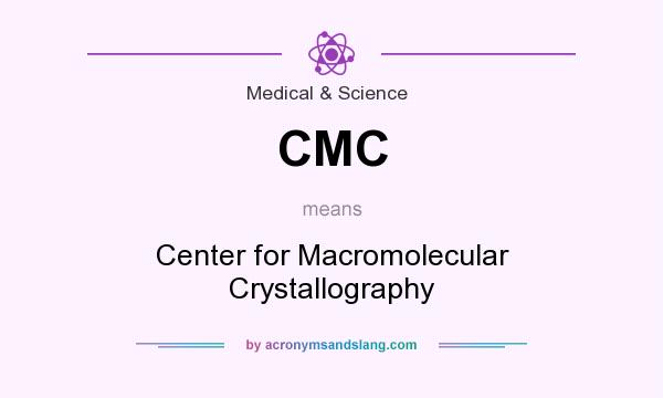 What does CMC mean? It stands for Center for Macromolecular Crystallography