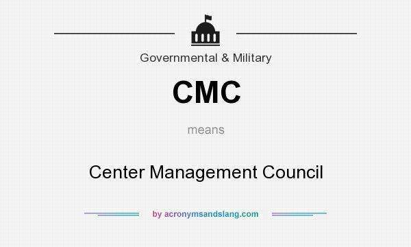 What does CMC mean? It stands for Center Management Council