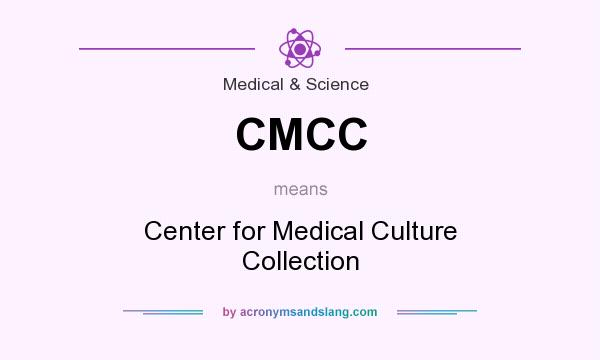 What does CMCC mean? It stands for Center for Medical Culture Collection