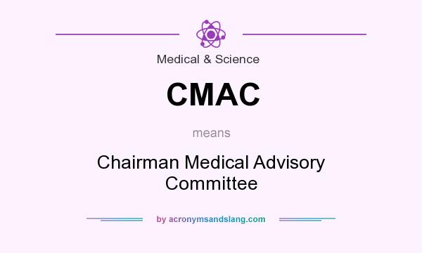 What does CMAC mean? It stands for Chairman Medical Advisory Committee