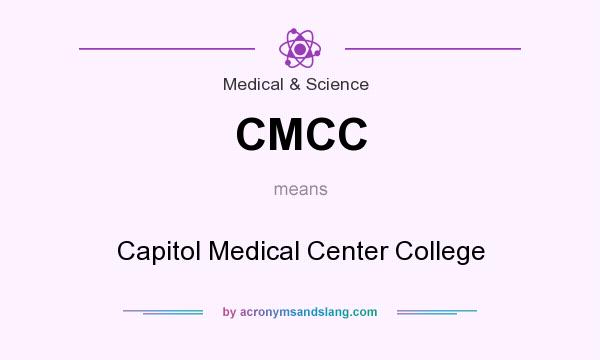 What does CMCC mean? It stands for Capitol Medical Center College